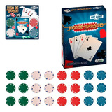 Jogo Baralho Com 24 Fichas Cartas Pocker Tranca Art Game