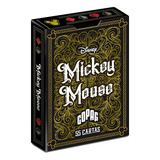 Jogo Baralho Mickey Preto E Dourado Copag 34582