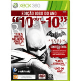 Jogo Batman Arkham City Edição Jogo Do Ano Xbox 360