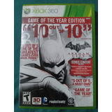Jogo Batman Arkham City Game Of The Year Edition Xbox 360