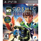 Jogo Ben 10 Ultimate Alien: Cosmic Destruction Ps3 Físico