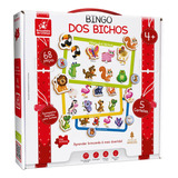 Jogo Bingo Dos Bichos Brinquedo Madeira Educativo 68 Peças