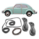 Jogo Borracha Porta Capo Tampa Motor Encaixe Fusca 1977 A 86