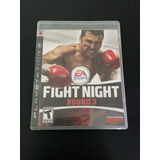 Jogo Boxe Fight Night Round 3 Ps3 Dvd Mídia Física Coleção 