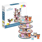 Jogo Brinquedo Empilhe Os Bichinhos Torre Madeira Equilíbrio