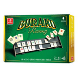 Jogo Burako Rummy Feito De Madeira Com 106 Peças E 4 Suporte