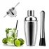 Jogo Caipirinha Bar Coqueteleira 500 Ml - Kit Inox 3 Peças