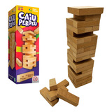 Jogo Caiu Perdeu Brinquedo De Mesa Infantil Torre Mdf 54 Pçs