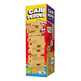 Jogo Caiu Perdeu Brinquedo Torre Mesa Equilíbrio Madeira Mdf