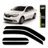 Jogo Calha Defletores Chuva Renault Logan 2015 16 17 A 21  