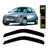 Jogo Calhas Defletores Chuva 2portas Ford Ka 97 A 13 Fume