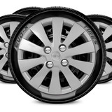 Jogo Calota 4x100 Aro 14 Design Hb20 Hatch Compatí Hyundai