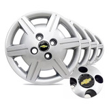Jogo Calota Aro 13 Gm Corsa Classic Celta Com Emblemas