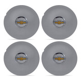 Jogo Calota Centro Roda Prata Zunky Zk450 Ventilador Aro 17