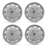 Jogo Calota Cromada Rodas Aro 14 Vans Mod Speedline C Miolo