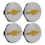 Jogo Calota Meio Roda Esportiva Scorro Emblema Gm Chevrolet