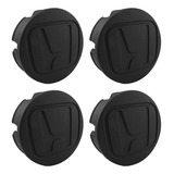 Jogo Calota Meio Roda Honda Fit City Civic Preto Fosco 58mm