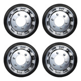 Jogo Calota Roda Aro 16 Speedline Cromado Ducato Master Vans