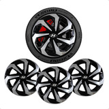 Jogo Calota Spider Aro 14 Spider Hyundai Hb20 Creta Santa Fé