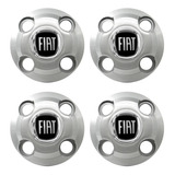Jogo Calotinhas Centrais Fiat Aro 13 14 15 Uno Palio Silver