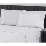 Jogo Cama Lençol Casal 400 Fios Percal 4 Pçs Aba Elástico