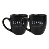 Jogo Canecas Porcelana Kit 2 Unidades 300ml Xícara Café Chá