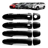 Jogo Capa Aplique Maçaneta Preto Hilux 2023 Hilux Sw4 2023