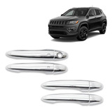 Jogo Capa Maçanetas Aplique Cromado Novo Jeep Compass 2017
