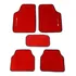Jogo Carpete Automotivo Universal 5 Peças Vermelho Chevrolet