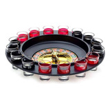 Jogo Cassino Shot Com Roleta 16 Copos Bebida Drink Destilado