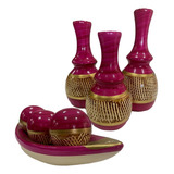 Jogo Ceramica Decorativo Centro