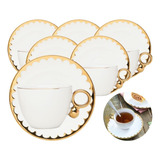 Jogo Chá Porcelana Luxo Wolff Presente Café Da Manhã Tarde