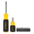 Jogo Chave Catraca Stanley 12 Peças Multi Bits Multiuso Cor Preto E Amarelo