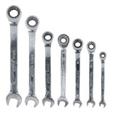 Jogo Chave Combinada Catraca Articulada 7 Peças 08 A 19mm