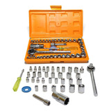 Jogo Chaves Soquete C Catraca Reversível Kit 40 Pç Estojo