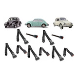 Jogo Cinto De Segurança Modelo Original Fusca Preto 5 Pc Gt