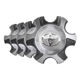 Jogo Com 4 Calotas Tampa De Roda Hilux 2016 Krmai Preto