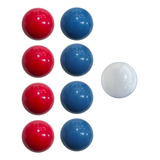 Jogo Com 8 Bolas De Bilhar Sinuca Snooker Branca 54mm