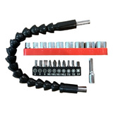 Jogo Com Extensor Flexivel E 21 Soquetes Bits Parafusadeira