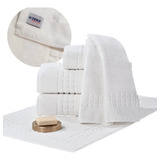Jogo Completo Toalhas Gigante Hotel Gramatura 500g m Teka Cor Branco Toronto
