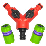 Jogo Conector Engate Rapido Com Derivação Y 2 Vias Mangueira