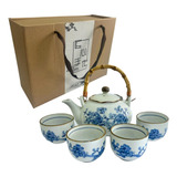Jogo Conjunto De Chá Japonês Porcelana