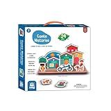 Jogo Conte Historias 24 Peças Madeira Nig Brinquedos