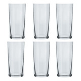 Jogo Copo Cylinder Agua E Suco Vidro 300ml Kit 6 Unidades
