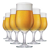 Jogo Copo De Vidro Kit Taça De Cerveja 6pçs Ruvolo