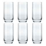 Jogo Copo Lights Agua Suco Vidro Long Drink 410ml Kit 6 Un