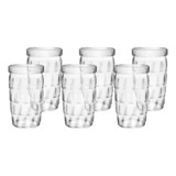 Jogo Copo Zumba 270ml 6 Unid Sucos Refrigerantes Agua Cha Cor Transparente
