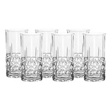 Jogo Copos Alto Cristal Vidro 6 Unidades 300ml Água Class