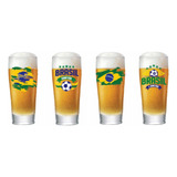 Jogo Copos Brasil Copa Mundo Seleção Torcedor Cerveja Chopp