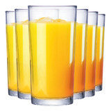 Jogo Copos Long Drink Água Suco Multiuso 255ml Kit 6 Peças